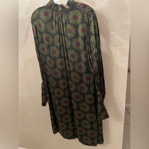 Giovanna Nicolai ~ Vintage Italian Floral Midi Dress – Size ~4/Small